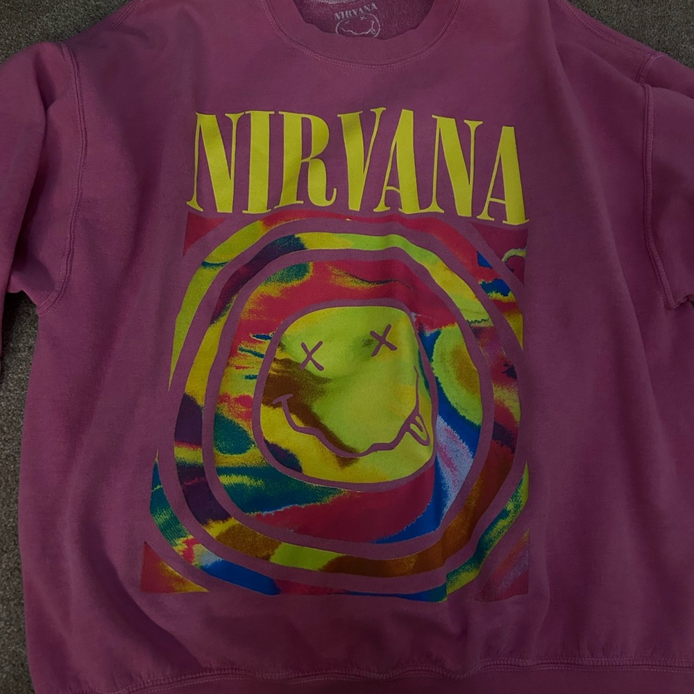 Urban Outfitters NIRVANA Sweatshirt -  with Multicolor Graphic